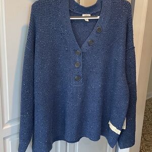 Ana plus sweater pull-over top. New!